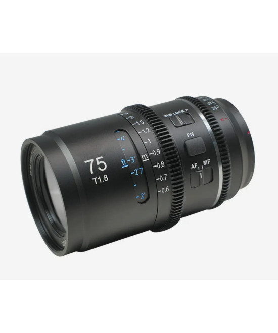 ASTRA 75MM T1.8 NIKON Z-MOUNT BLUE FLARE 1.33X FULL FRAME AUTO FOCUS ANAMORPHIC CINE LENS