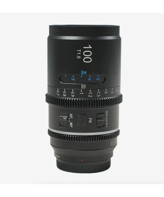 SIRUI ASTRA 100MM T1.8 PANASONIC L-MOUNT BLUE FLARE 1.33X FULL FRAME AUTO FOCUS ANAMORPHIC CINE LENS