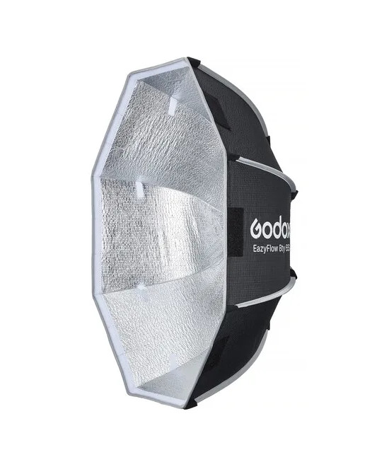 EAZYFLOW BOWENS MOUNT FOLDABLE BEAUTY DISH 65CM (BLACK AND SILVER)