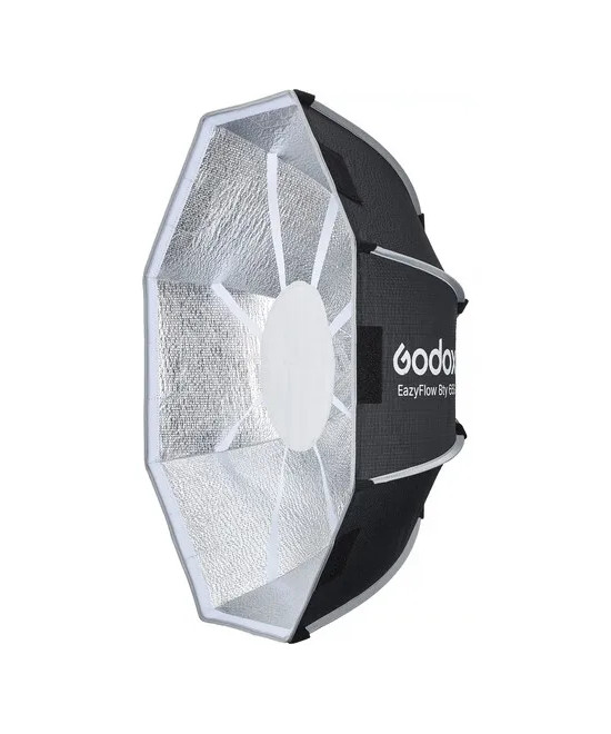 EAZYFLOW BOWENS MOUNT FOLDABLE BEAUTY DISH 65CM (BLACK AND SILVER)