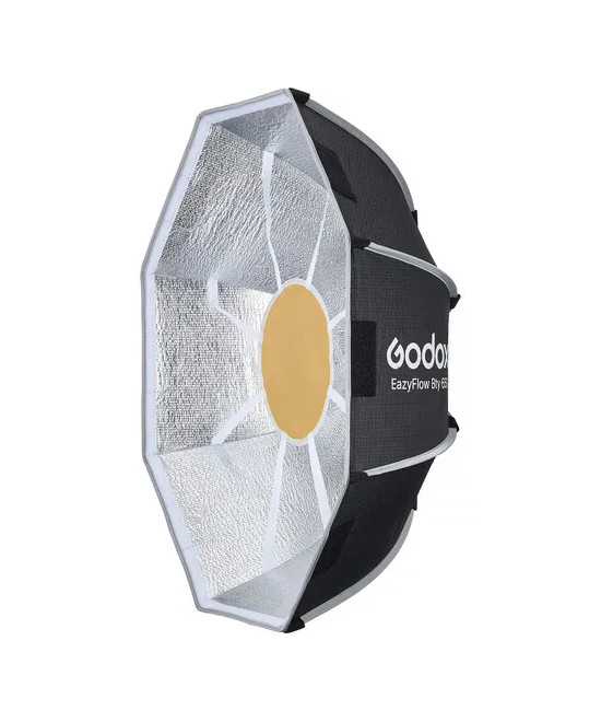 EAZYFLOW BOWENS MOUNT FOLDABLE BEAUTY DISH 65CM (BLACK AND SILVER)