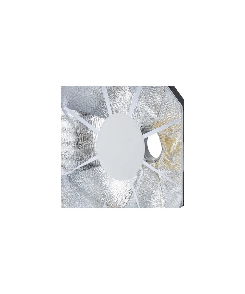 EAZYFLOW BOWENS MOUNT FOLDABLE BEAUTY DISH 65CM (BLACK AND SILVER)