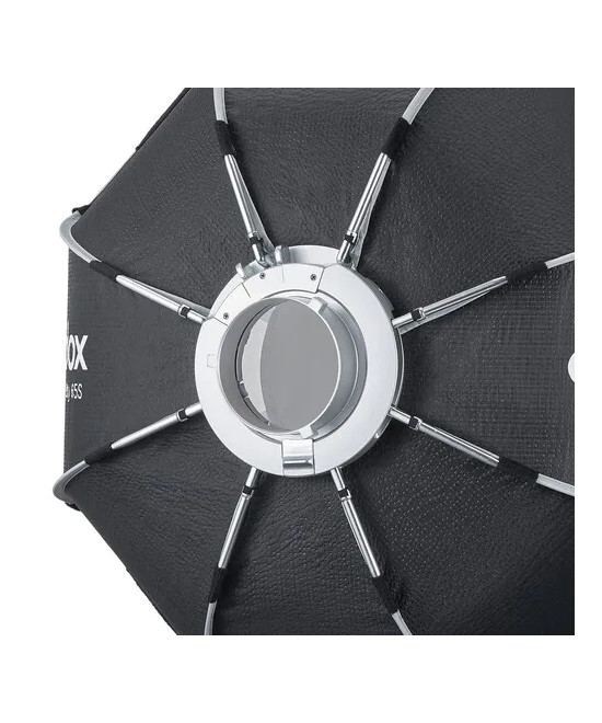 EAZYFLOW BOWENS MOUNT FOLDABLE BEAUTY DISH 65CM (BLACK AND SILVER)