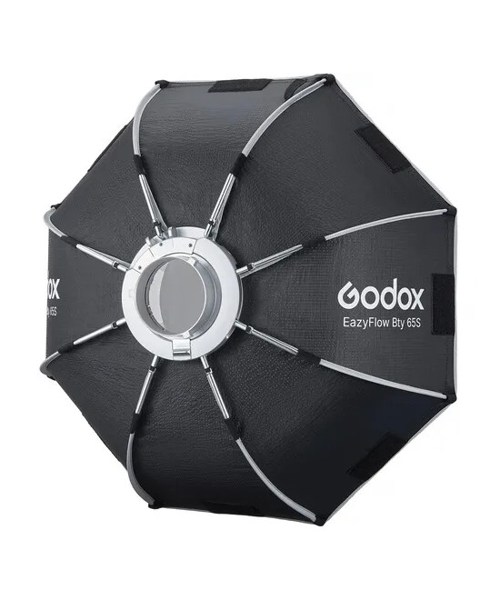 EAZYFLOW BOWENS MOUNT FOLDABLE BEAUTY DISH 65CM (BLACK AND SILVER)
