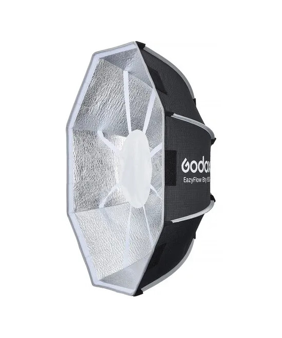 EAZYFLOW BOWENS MOUNT FOLDABLE BEAUTY DISH 65CM (BLACK AND SILVER)