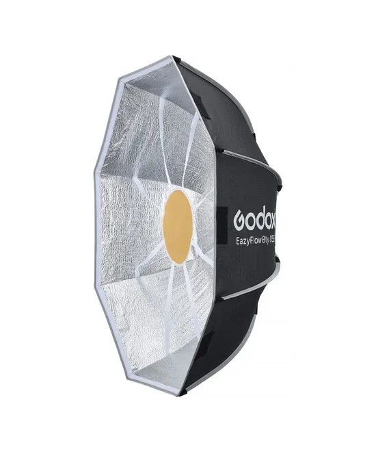 EAZYFLOW BOWENS MOUNT FOLDABLE BEAUTY DISH 85CM (BLACK AND SILVER)