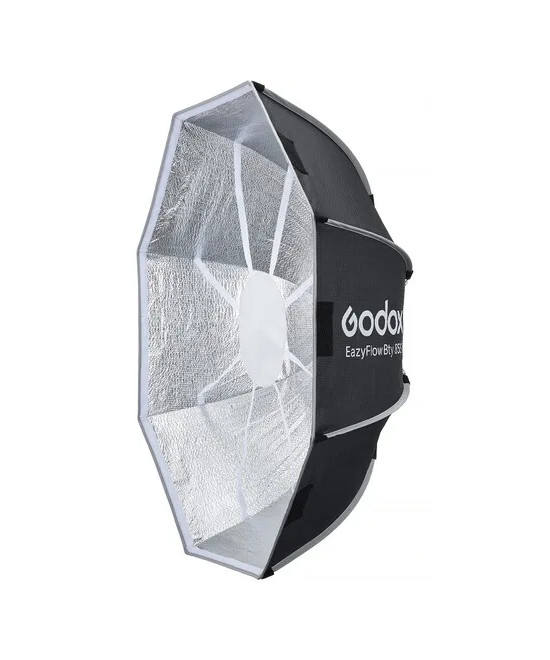EAZYFLOW BOWENS MOUNT FOLDABLE BEAUTY DISH 85CM (BLACK AND SILVER)