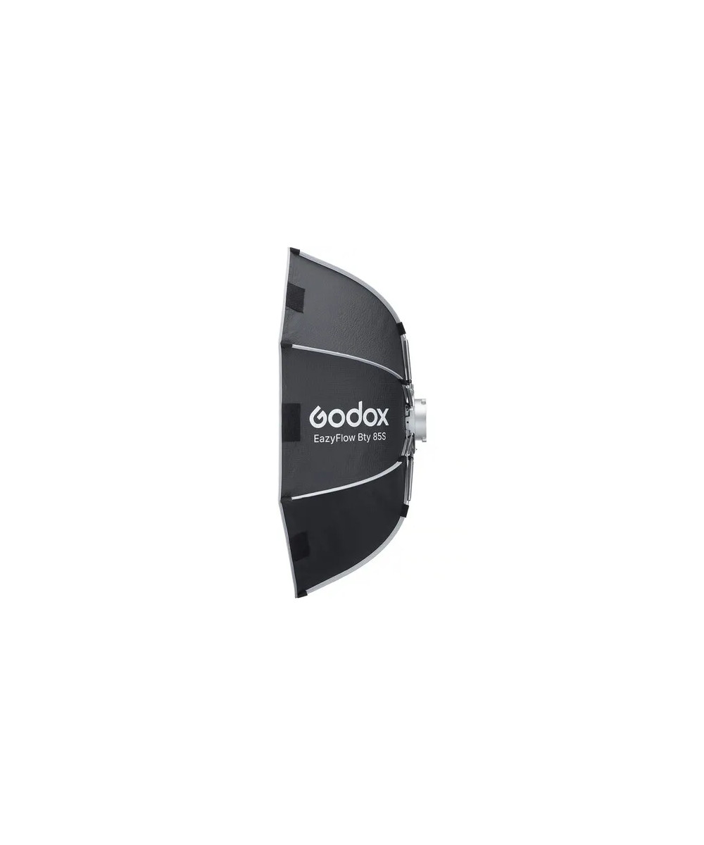 EAZYFLOW BOWENS MOUNT FOLDABLE BEAUTY DISH 85CM (BLACK AND SILVER)