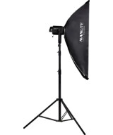 Softbox Asimmetrico 110×45 Attacco Bowens Nero,Bianco