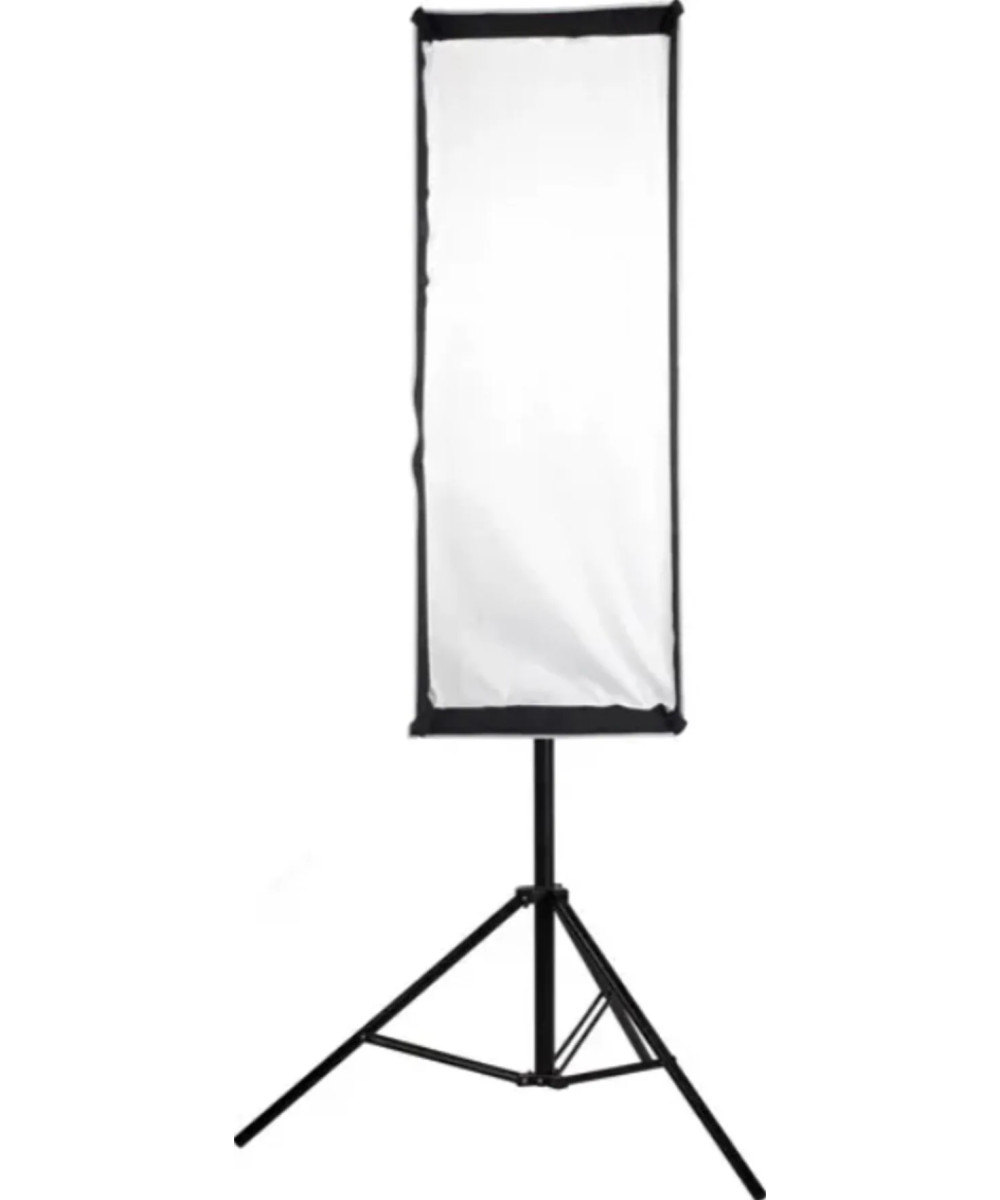 Softbox Asimmetrico 110×45 Attacco Bowens Nero,Bianco