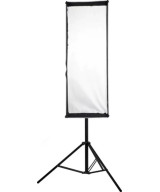 Softbox Asimmetrico 110×45 Attacco Bowens Nero,Bianco