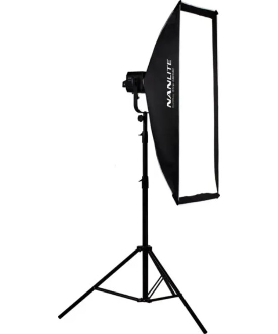 Softbox Asimmetrico 110×45 Attacco Bowens Nero,Bianco