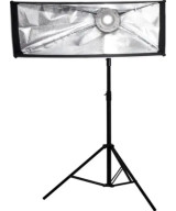 Softbox Asimmetrico 110×45 Attacco Bowens Nero,Bianco