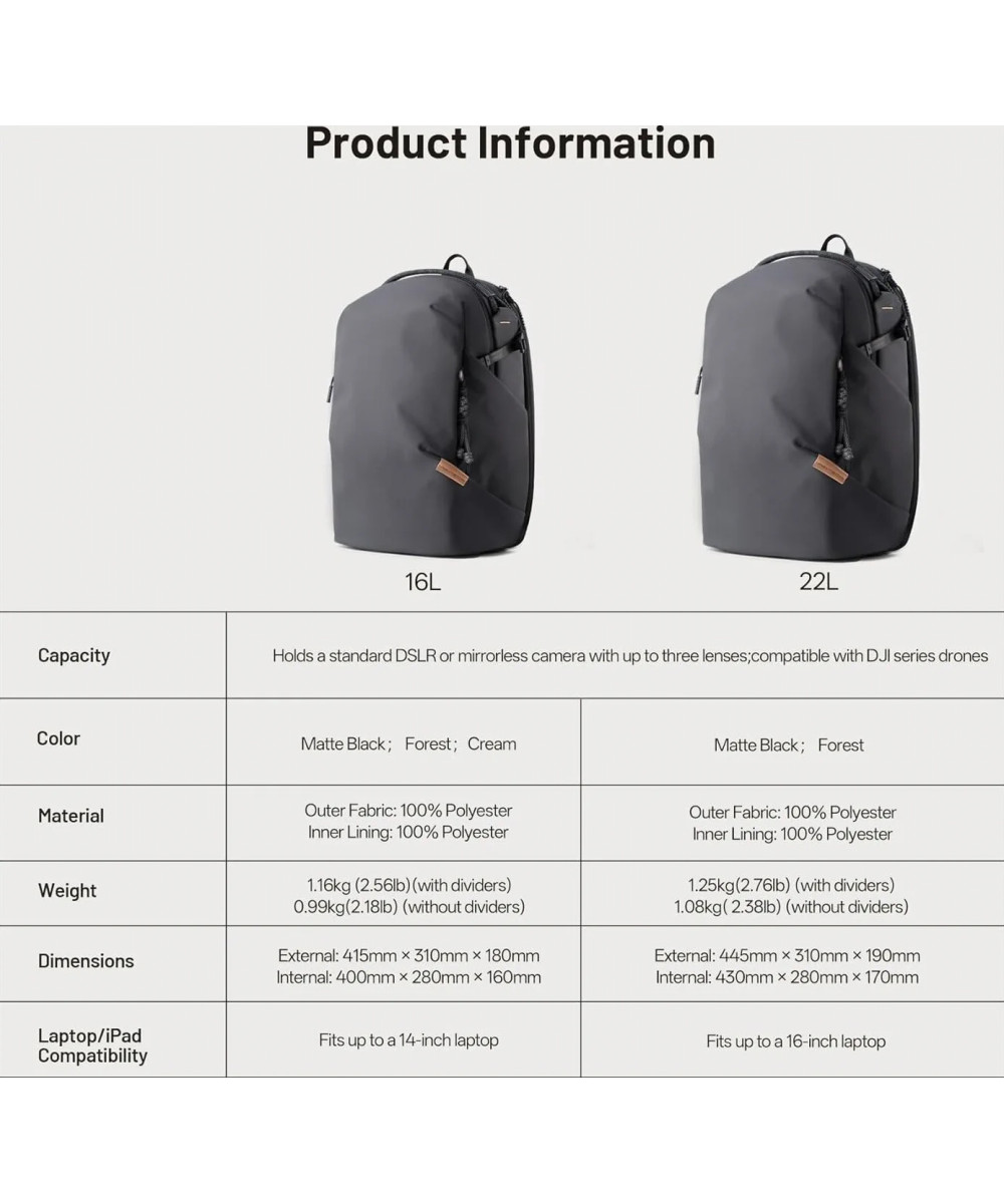 OneGo Lite Backpack Crema 16Lt