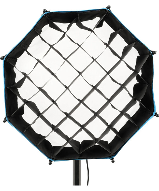 Softbox ottagonale a chiusura rapida 40cm con griglia, Attacco FM