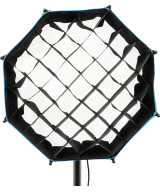 Softbox ottagonale a chiusura rapida 40cm con griglia, Attacco FM