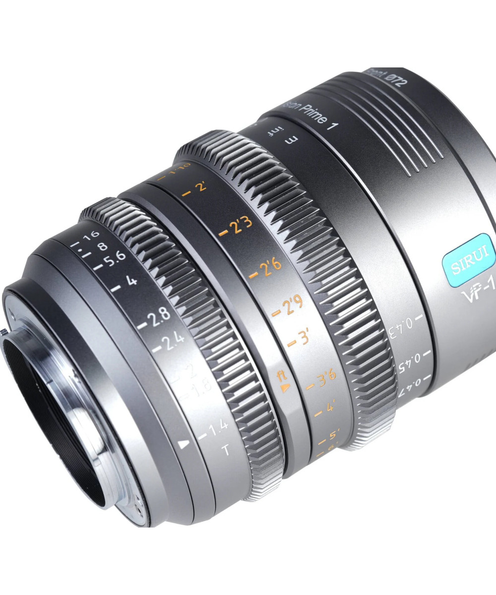 VP-1 Vision Prime 24mm t/1.4 Metal Grey Sony E-Mount Nativo - Baionette RF/Z/L-Mount in dotazione