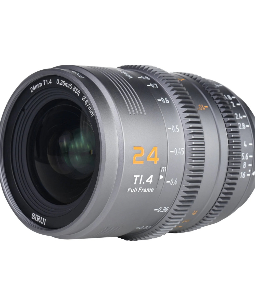 VP-1 Vision Prime 24mm/35mm/50mm t/1.4 Metal Grey Sony E-Mount Nativo - Baionette RF/Z/L-Mount in dotazione