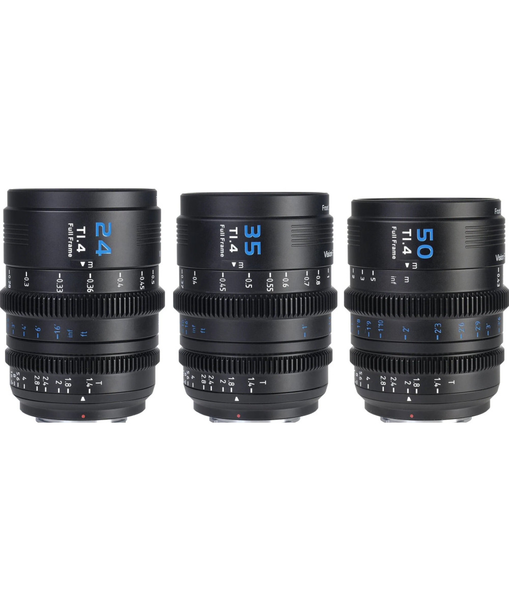VP-1 Vision Prime 24mm/35mm/50mm t/1.4 Black Sony E-Mount Nativo - Baionette RF/Z/L-Mount in dotazione
