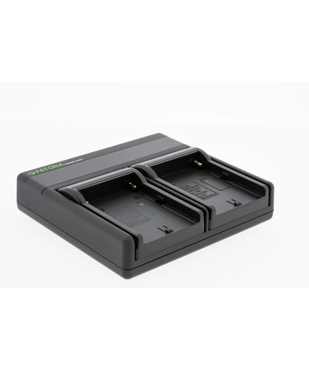 PREMIUM DUAL PD PERFORMANCE CHARGER FOR SONY NP-FM50 INCL. USB-C INPUT/OUTPUT