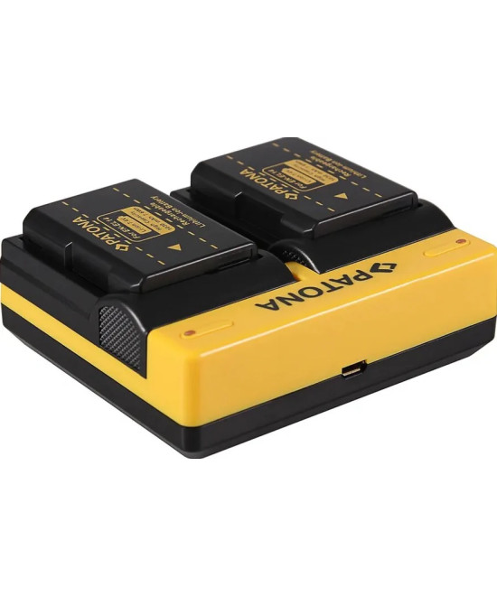 DUAL CHARGER NIKON EN-EL14 COOLPIX D3100 D3200 D5100 D5200 P7000 P7100 P7700 INCL. MICRO-USB