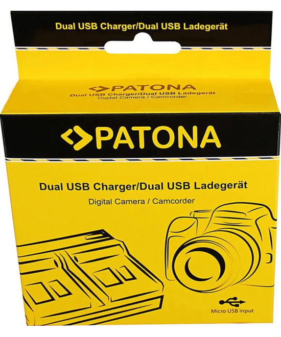 DUAL CHARGER NIKON EN-EL14 COOLPIX D3100 D3200 D5100 D5200 P7000 P7100 P7700 INCL. MICRO-USB