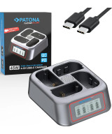 PLATINUM USB-C PD QC 4-PORT FAST CHARGER FOR PANASONIC DMW-BLK22
