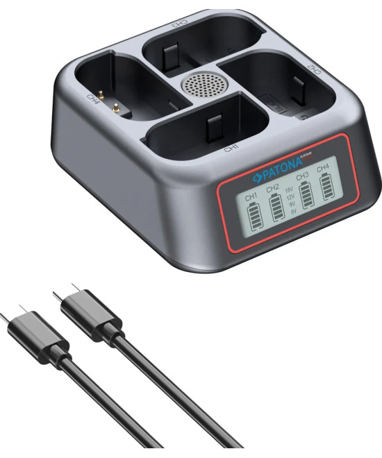 PLATINUM USB-C PD QC 4-PORT FAST CHARGER FOR PANASONIC DMW-BLK22