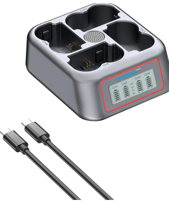 PLATINUM USB-C PD QC 4-PORT FAST CHARGER FOR FUJI NP-W235