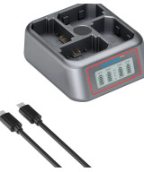 PLATINUM USB-C PD QC 4-PORT FAST CHARGER FOR SONY NP-FZ100