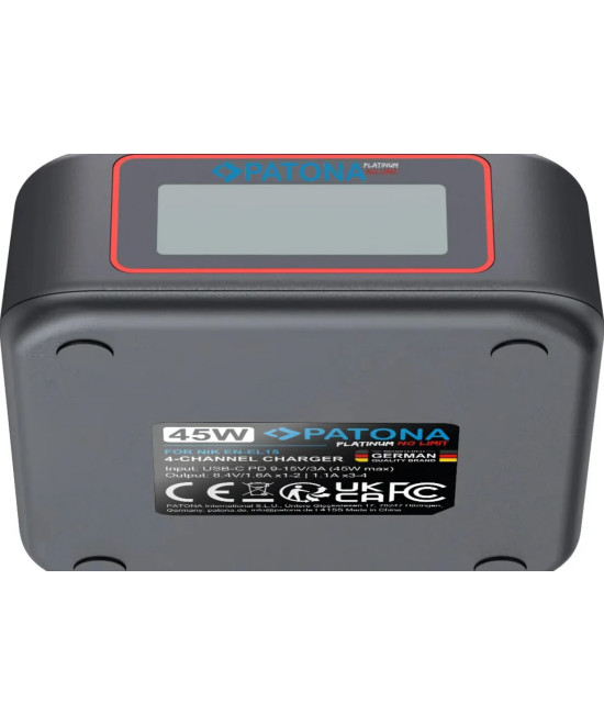 PLATINUM USB-C PD QC 4-PORT FAST CHARGER FOR NIKON EN-EL15