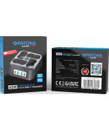 PLATINUM USB-C PD QC 4-PORT FAST CHARGER FOR NIKON EN-EL15