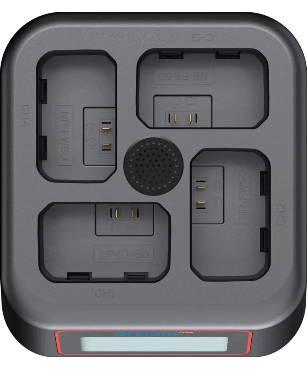 PLATINUM USB-C PD QC 4-PORT FAST CHARGER FOR SONY NP-FW50