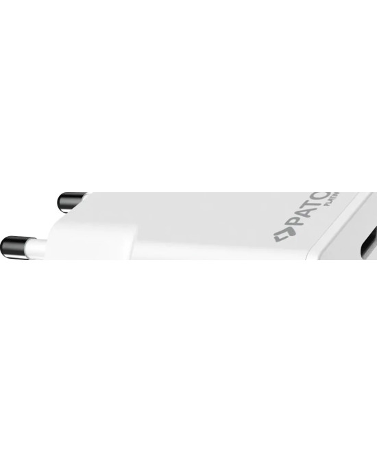 PLATINUM GAN PD20W FLAT ADAPTER WHITE 1X USB-C PD3.0 QC3.0