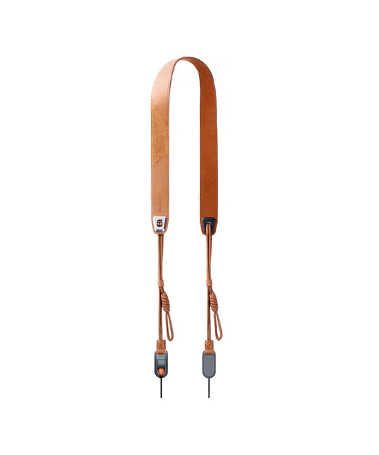 P-CB-601 CAMERA STRAP AIR PREMIUM LEATHER STYLE-AUTUMN CANYON TAN