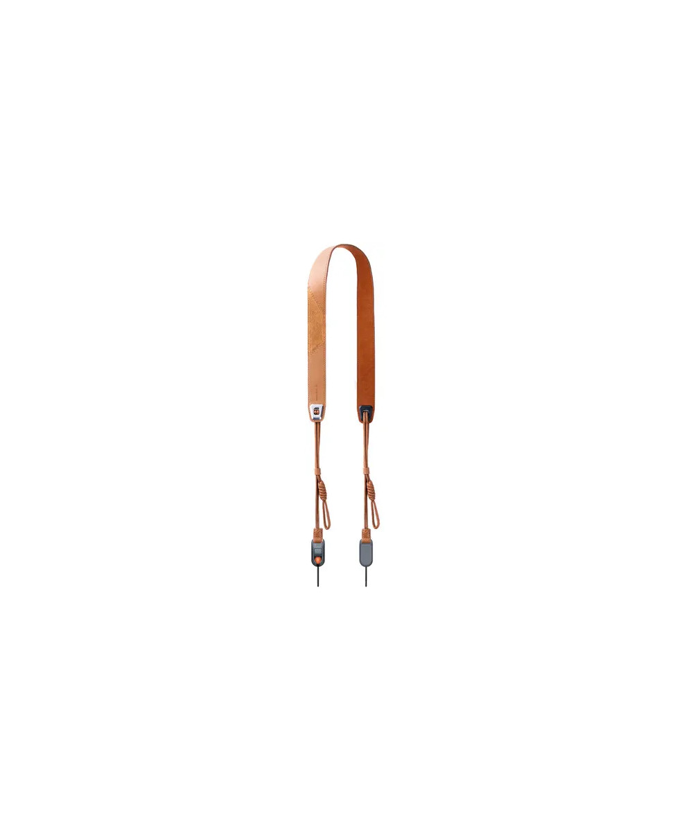 P-CB-601 CAMERA STRAP AIR PREMIUM LEATHER STYLE-AUTUMN CANYON TAN