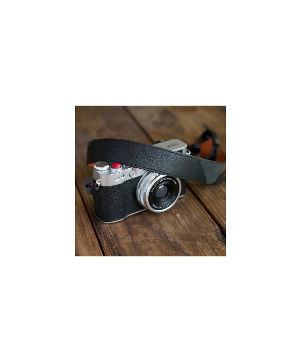P-CB-601 CAMERA STRAP AIR PREMIUM LEATHER STYLE-AUTUMN CANYON TAN