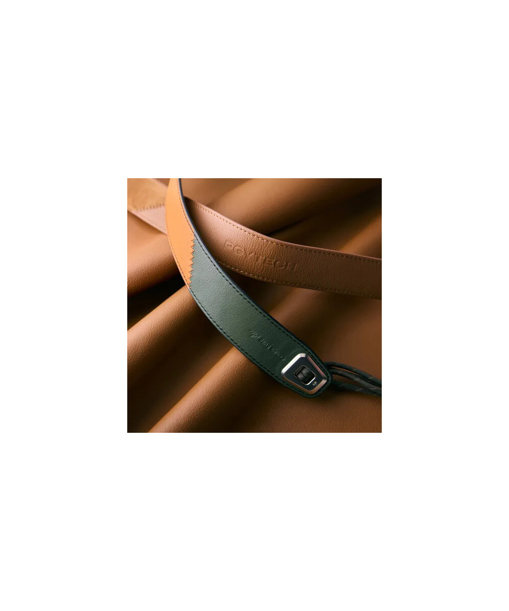 P-CB-601 CAMERA STRAP AIR PREMIUM LEATHER STYLE-AUTUMN CANYON TAN