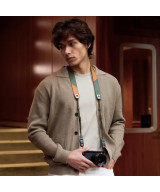 P-CB-601 CAMERA STRAP AIR PREMIUM LEATHER STYLE-AUTUMN CANYON TAN