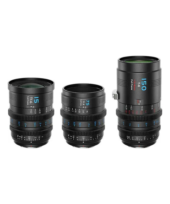VISION PRIME T1.4 FULL-FRAME CINE LENS 15MM&75MM&150MM BLACK NATIVE E-MOUNT BLACK COLOR Z/RF/L MOUNT ADAPTER