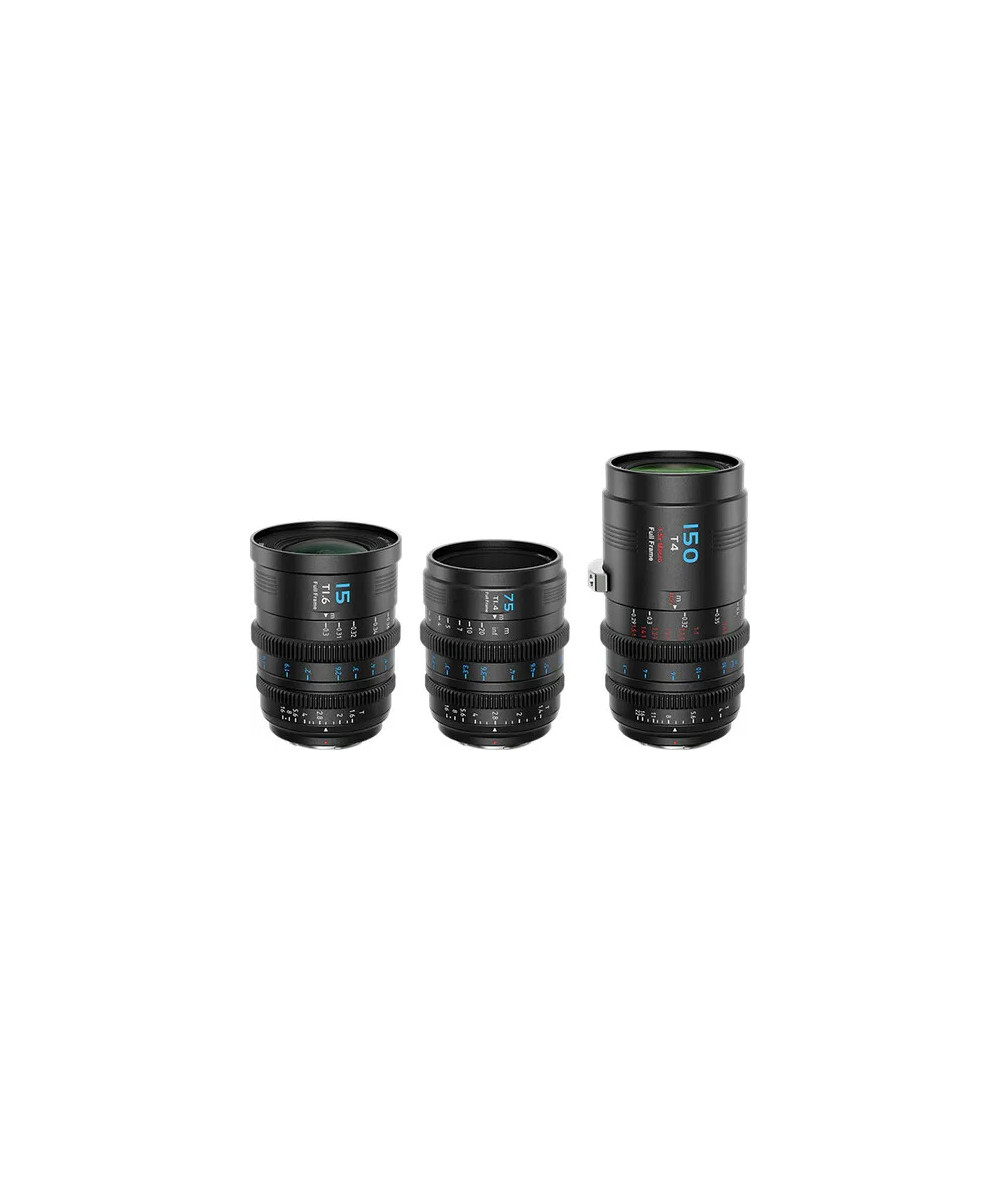 VISION PRIME T1.4 FULL-FRAME CINE LENS 15MM&75MM&150MM BLACK NATIVE E-MOUNT BLACK COLOR Z/RF/L MOUNT ADAPTER
