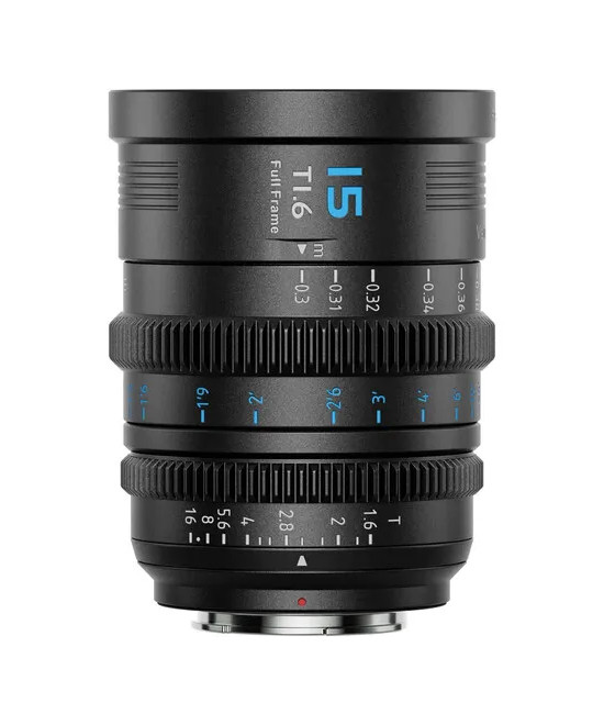 VISION PRIME T1.4 FULL-FRAME CINE LENS 15MM BLACK NATIVE E-MOUNT BLACK COLOR Z/RF/L MOUNT ADAPTER