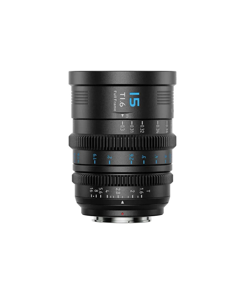 VISION PRIME T1.4 FULL-FRAME CINE LENS 15MM BLACK NATIVE E-MOUNT BLACK COLOR Z/RF/L MOUNT ADAPTER