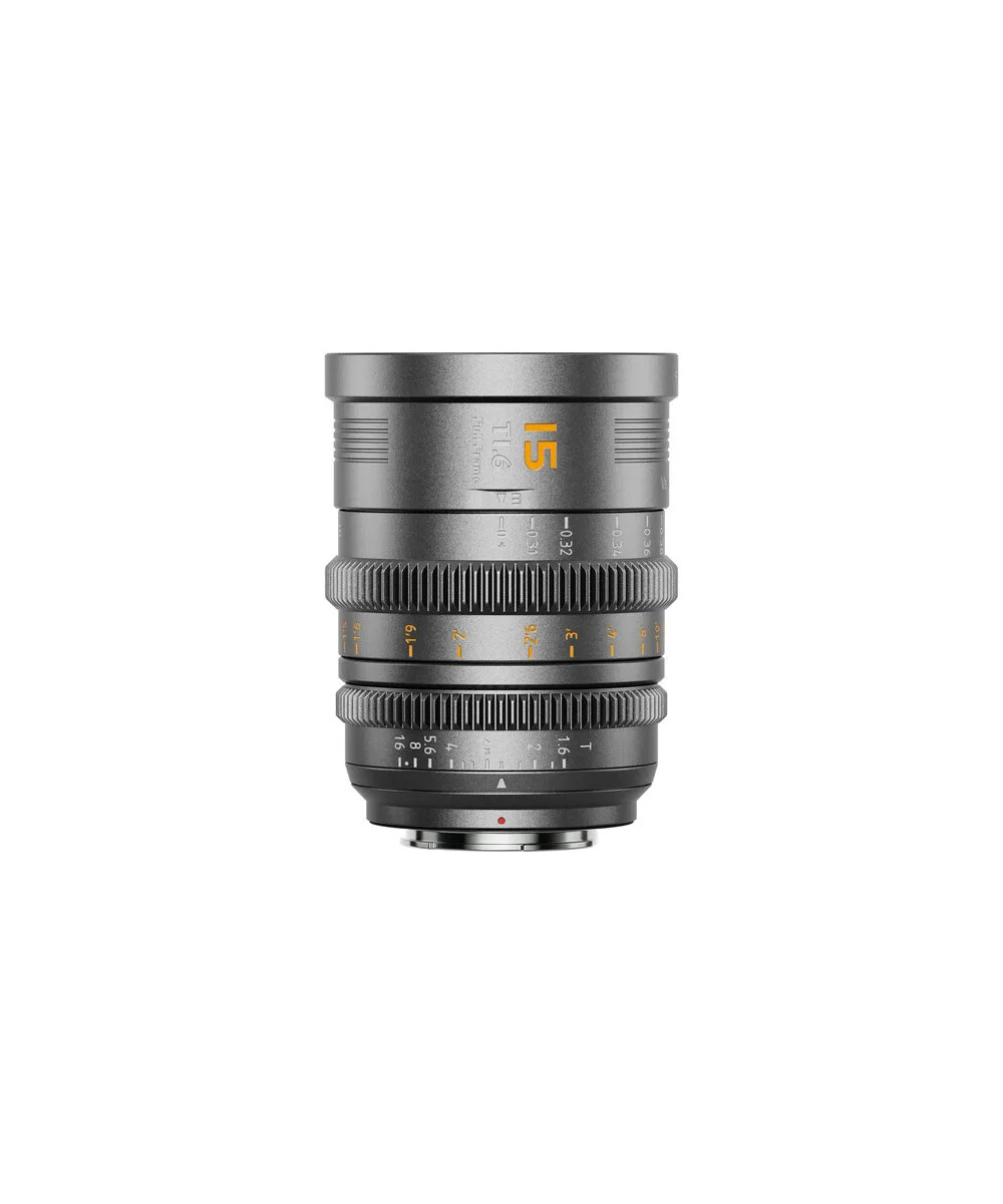 VISION PRIME T1.4 FULL-FRAME CINE LENS 15MM GREY NATIVE E-MOUNT MENTAL GREY COLOR Z/RF/L MOUNT ADAPTER