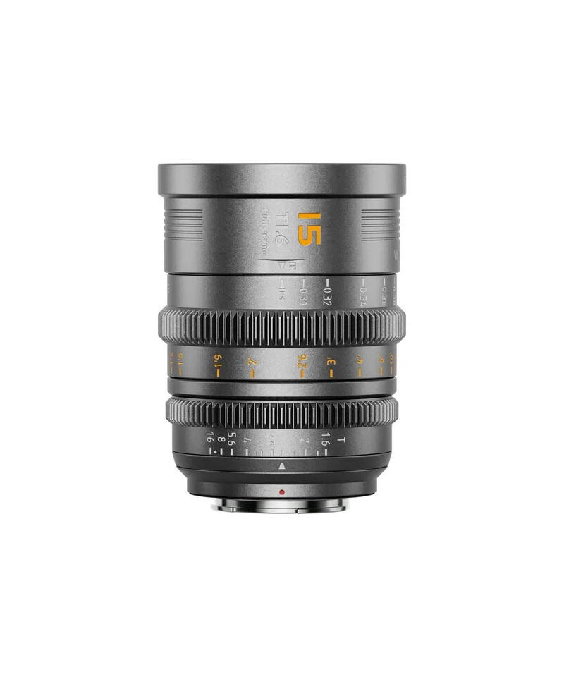 VISION PRIME T1.4 FULL-FRAME CINE LENS 15MM GREY NATIVE E-MOUNT MENTAL GREY COLOR Z/RF/L MOUNT ADAPTER