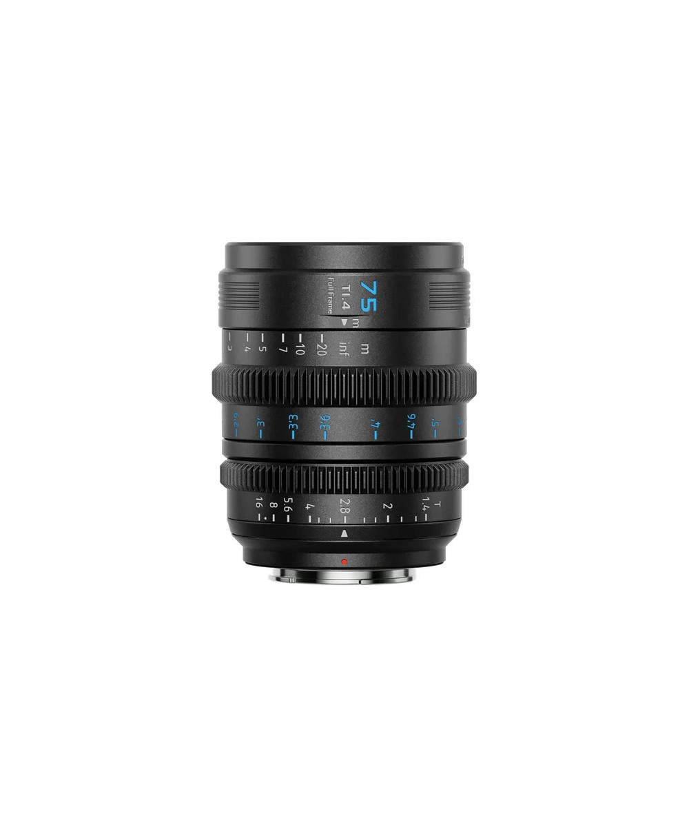 VISION PRIME T1.4 FULL-FRAME CINE LENS 75MM BLACK NATIVE E-MOUNT BLACK COLOR Z/RF/L MOUNT ADAPTER