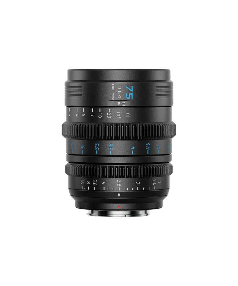 VISION PRIME T1.4 FULL-FRAME CINE LENS 75MM BLACK NATIVE E-MOUNT BLACK COLOR Z/RF/L MOUNT ADAPTER