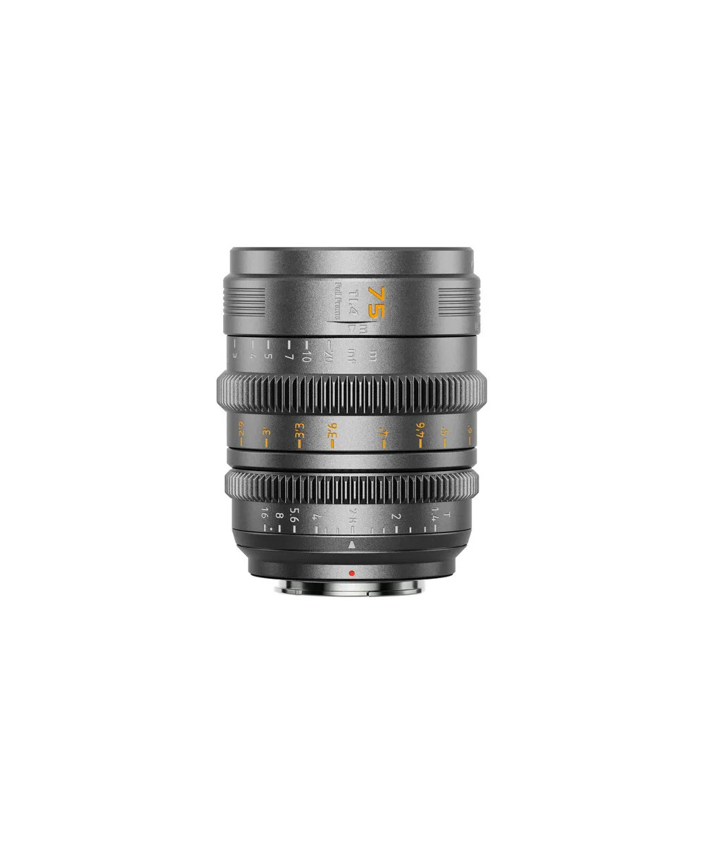 VISION PRIME T1.4 FULL-FRAME CINE LENS 75MM GREY NATIVE E-MOUNT MENTAL GREY COLOR Z/RF/L MOUNT ADAPTER