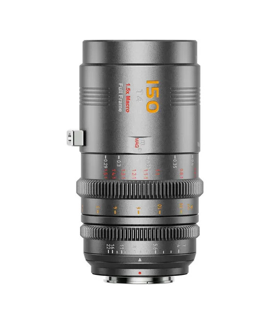 VISION PRIME T1.4 FULL-FRAME CINE LENS 150MM GREY NATIVE E-MOUNT MENTAL GREY COLOR Z/RF/L MOUNT ADAPTER