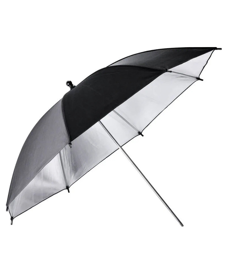 Ombrello Argento / Nero 102cm